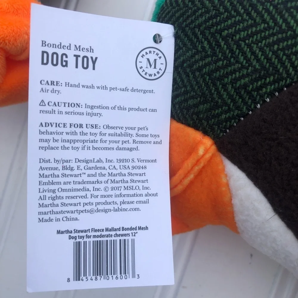 NWT Bundle 2 plush squeaky bird duck dog toys